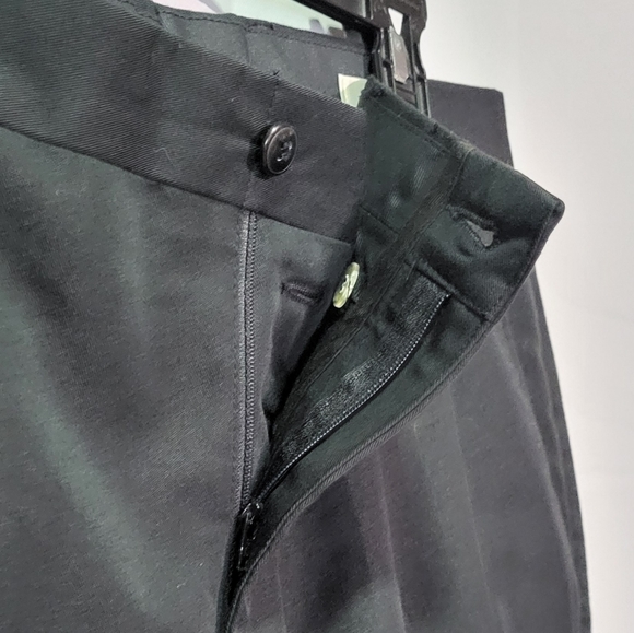 Claiborne Men's Black Cuffed Relaxed Fit Dress Pants Size 34S - Picture 5 of 6